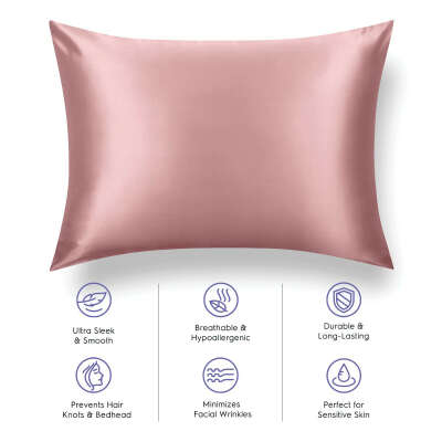 Silk Pillow Case - Misty Rose Pink - Standard