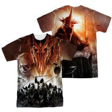The Lord of the Rings Sauron Sublimation Print Adult T-shirt |