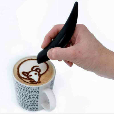 Электрическая ручка для латте, ручка для украшения торта, кофе, выпечки, кондитерские инструменты, украшение для кофе