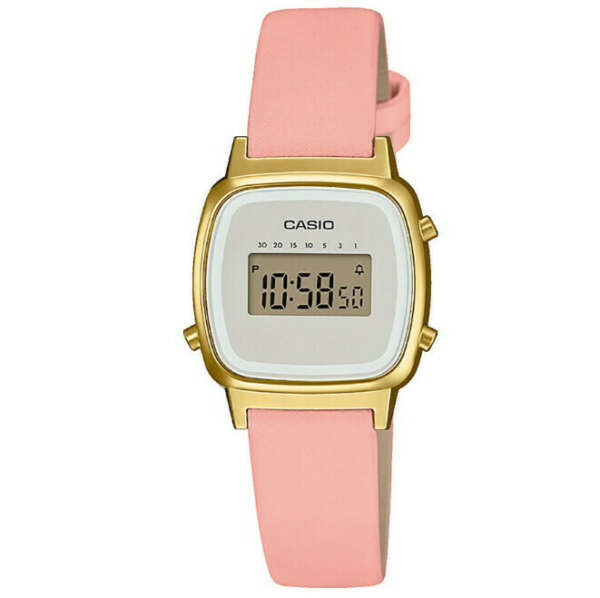 Часы с кожаным ремешком Casio LA670WEFL-4A2EF