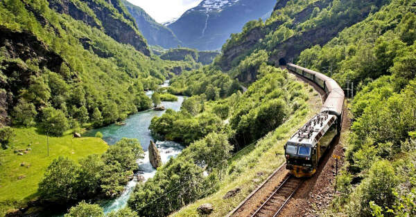 Покататься на поезде в Норвегии
