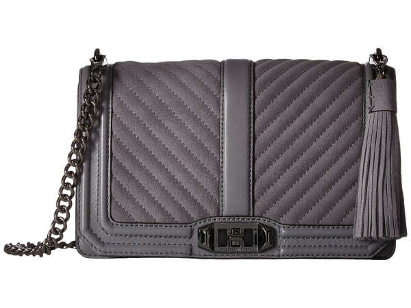 Rebecca Minkoff Love Crossbody with Tassel Graphite