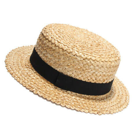 straw hat;