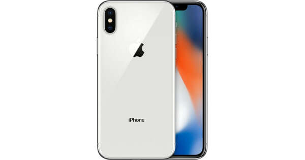 iPhone X, 256 ГБ, серебристый