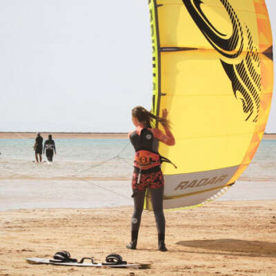 kitesurfing на яхте в египте