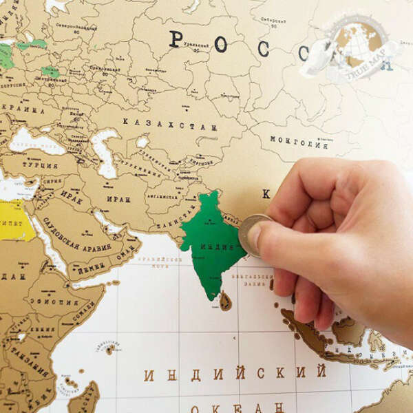 Скрэтч-карта мира True Map | Клёвости