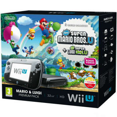 Nintendo Wii U DELUXE + Mario Bros U