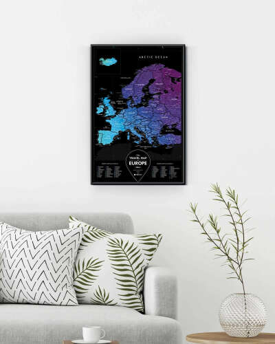 Travel Map® Black Europe