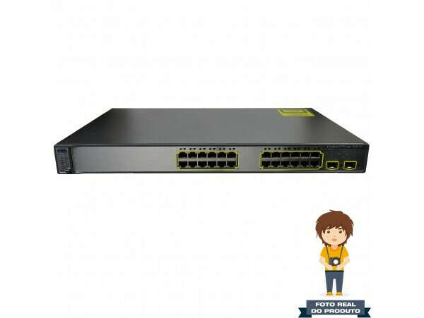 Switch Cisco 3750 24 Portas POE | BS Sales Informatica do Brasil LTDA