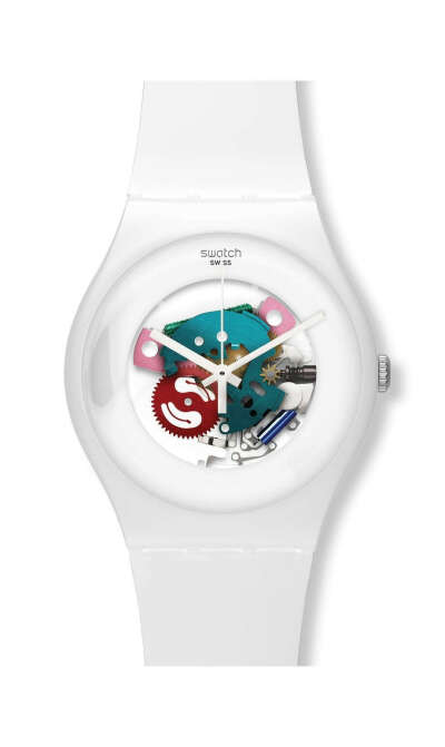 SWATCH WHITE LACQUERED SUOW100