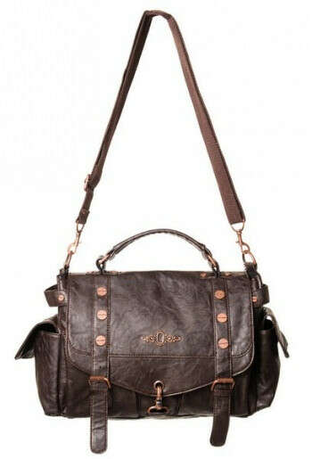 Banned - Brown Steampunk Handbag/Shoulder bag
