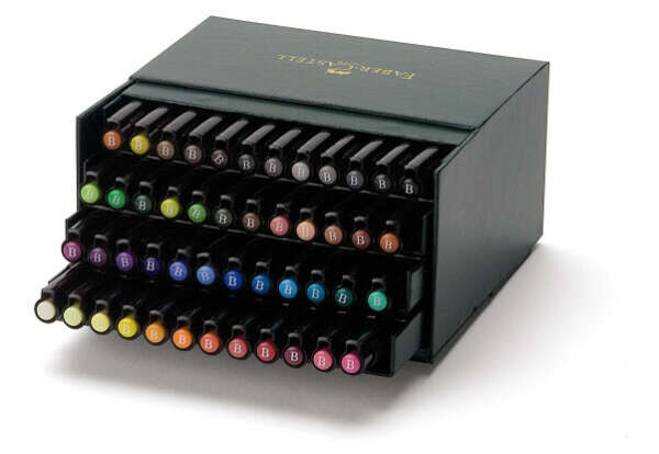 Ручки профессиональные капиллярные "PITT", 48 цветов