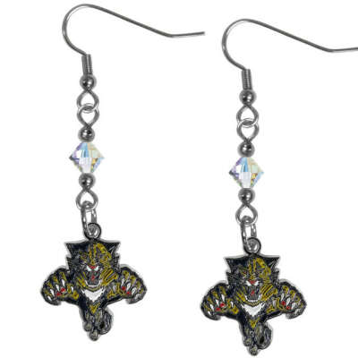 Florida Panthers Crystal Dangle Earrings