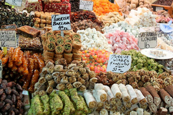 Турецкие сладости с орехами