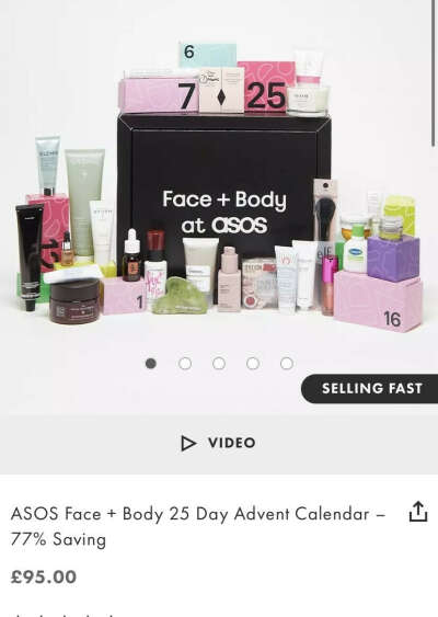 Адвент календарь ASOS face+body