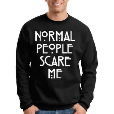 Мужские толстовки худи Normal People Scare Me