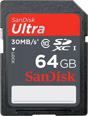 Карта памяти 64 Гб SDXC Sandisk Ultra Class 10 [SDSDU-064G-U46]