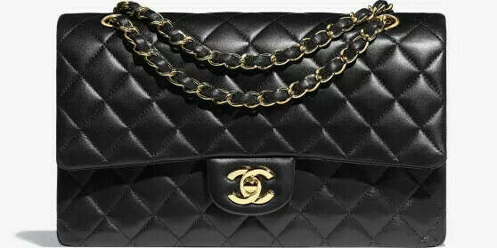 Chanel classic flap bag in medium size