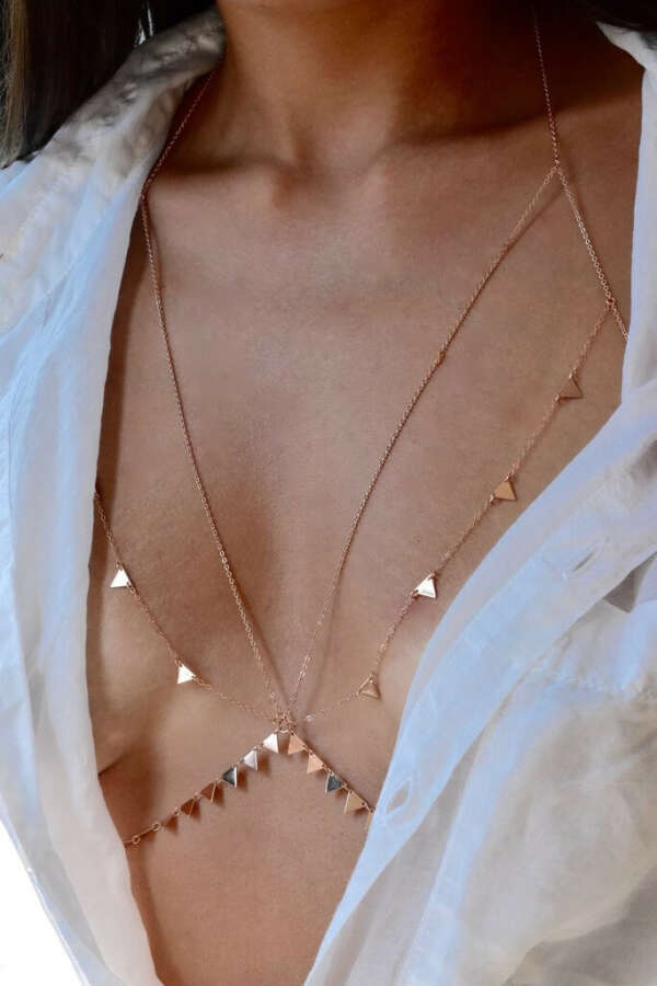 TRIANGLE BRALETTE | ROSE GOLD