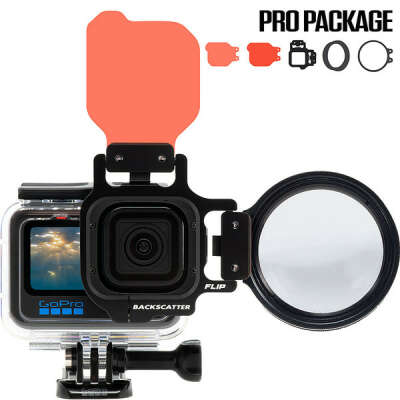 FLIP12 Pro Package with DIVE, DEEP, +15 MACROMATE MINI Lens for GoPro HERO 12, 11, 10, 9, 8, 7, 6, 5