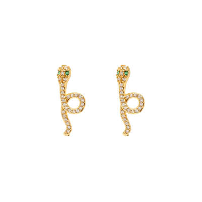 Shine Snake Stud Earrings