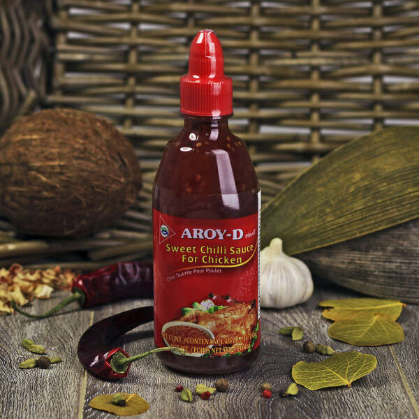 Сладкий чили соус для курицы Aroy-D "Sweet chilli sauce for chicken" (550 г)