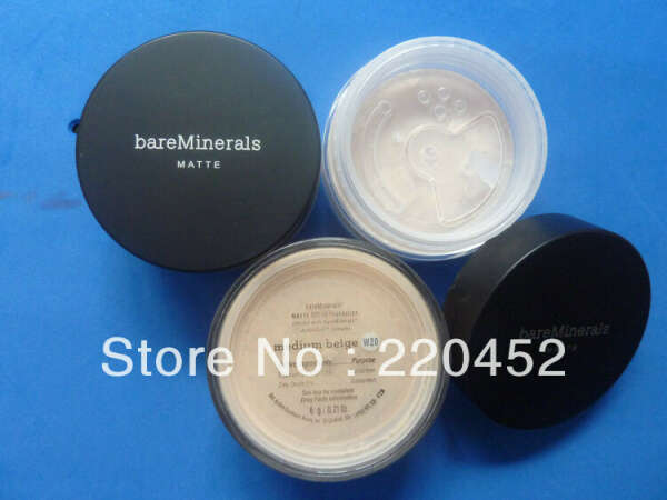 New bare Minerals MATTE 6 g Loose powder, you can choose 3 different colors(1 pcs/lot)-in Powder from Beauty & Health on Aliexpress.com
