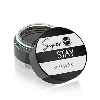 Подводка для глаз `BELL` SUPER STAY GEL EYELINER тон 01 черная гелевая