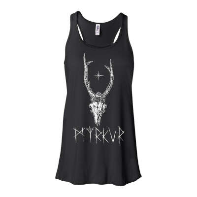 Deer Skull Racerback Girl Tank