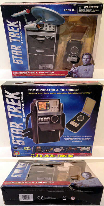 STAR TREK Original Series Classic COMMUNICATOR & SCIENCE TRICORDER Replica Set