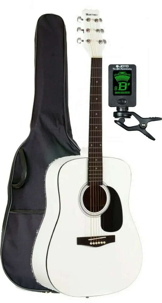 Акустическая гитара Martinez FAW-702 белая