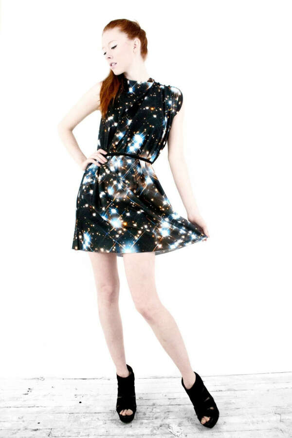 Starry Night Galaxy Dress by Shadowplaynyc