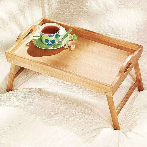 Столик для завтрака в постель Бамбуковый 50х30х24.5 см