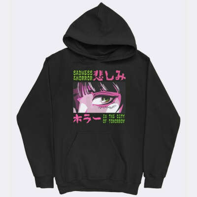 Japanese Horror Hoodie Size L