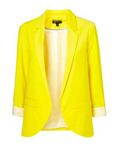 Ярко желтый пиджак