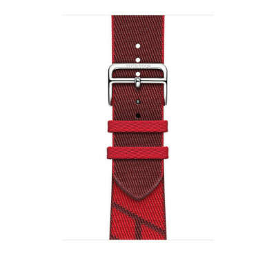 Ремешок Hermès Simple Tour Jumping цвета Rouge de Cœur/Rouge H