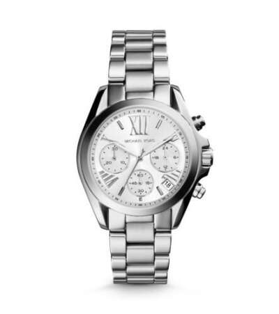 Michael Kors Mini Bradshaw Silver-Tone Watch