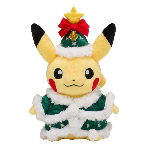 Pokemon Center Original Plush Toy Christmas 2017 Pikachu