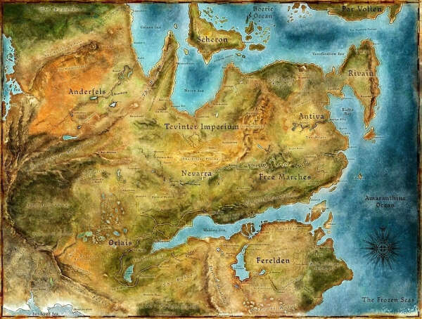 Карта Тедаса