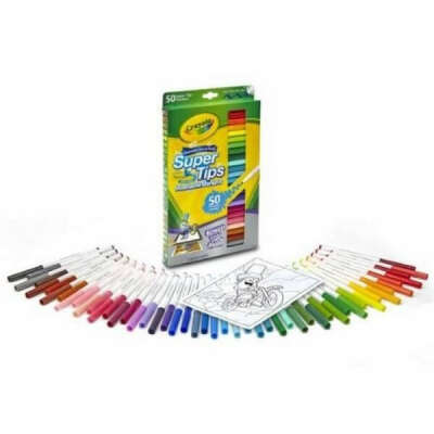 Crayola Смывающиеся фломастеры 50 штук 50ct Washable Super Tips, цена 345 грн., купить в Киеве — Prom.ua (ID#437213707)