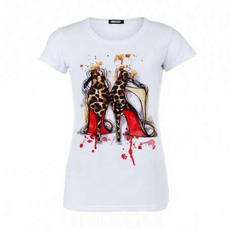 Купить футболка женская с авторским принтом Туфли для женщин в интернет-магазине - IndigoGift.ru
