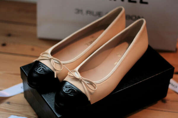 Chanel Ballerinas Beige, Gr 40