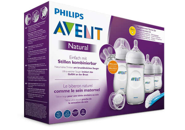 Набор бутылочек для новорожденных Philips Avent Natural