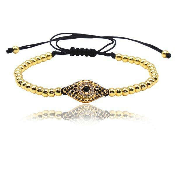 RENA  Pave Eye Beads Bracelets