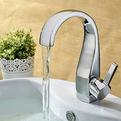 Elegant Brass Bathroom Faucet - Chrome Finish - FaucetSuperDeal.com