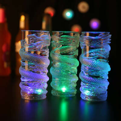 285ml Dragon LED Flashing Color Change Water Activated Light Beer Wine Cup Mug