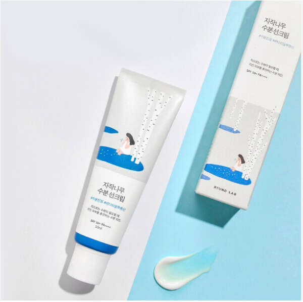 СПФ с берёзовым соком Round Lab Birch Juice Moisturizing Sunscreen SPF50+ PA++++