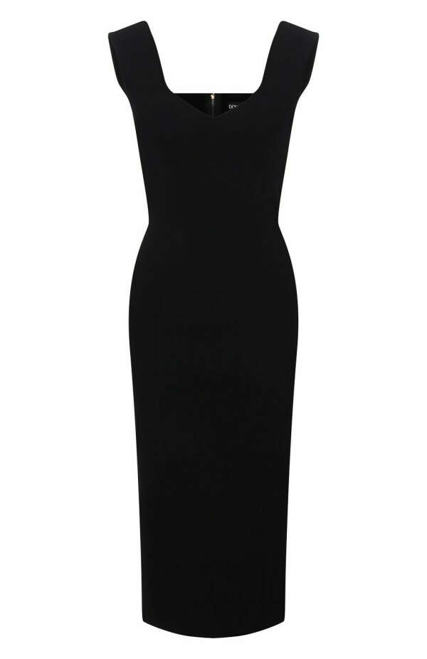 Женское черное платье DOLCE & GABBANA — купить за 176500 руб. в интернет-магазине ЦУМ, арт. FXD38T/JBMS5