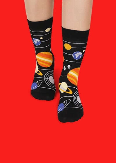 цветные носки (солнечная система) Funny Socks