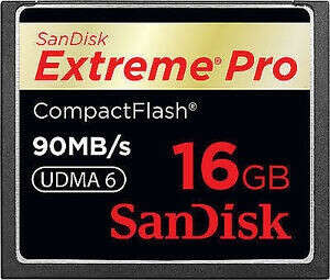 Подробные сведения о   SanDisk 16GB Extreme Pro КОМПАКТНАЯ ФЛЭШ CF карта 90MB/s UDMA6 100% подлинный-														без перевода